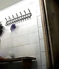 Hot video from a ladies' locker room voyeur camera